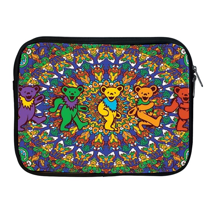 Dead Dancing Bears Grateful Dead Pattern Apple iPad 2/3/4 Zipper Cases