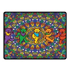 Dead Dancing Bears Grateful Dead Pattern Two Sides Fleece Blanket (small) by Grandong