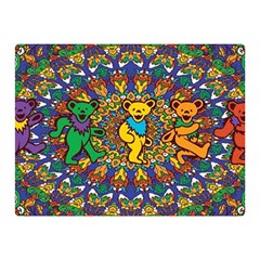 Dead Dancing Bears Grateful Dead Pattern Two Sides Premium Plush Fleece Blanket (mini) by Grandong