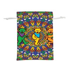 Dead Dancing Bears Grateful Dead Pattern Lightweight Drawstring Pouch (m) by Grandong