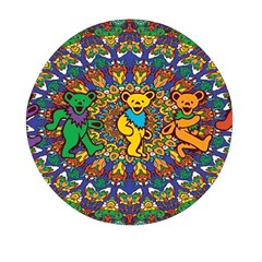 Dead Dancing Bears Grateful Dead Pattern Mini Round Pill Box (pack Of 3) by Grandong