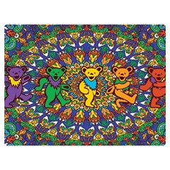 Dead Dancing Bears Grateful Dead Pattern Premium Plush Fleece Blanket (extra Small) by Grandong