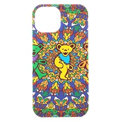 Dead Dancing Bears Grateful Dead Pattern Iphone 15 Black Uv Print Pc Hardshell Case by Grandong