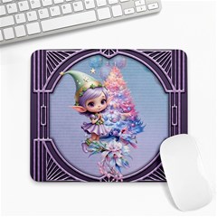 Christmas Elf Large Mousepad by FantasyArt