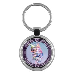 Christmas Elf Key Chain (round) by FantasyArt