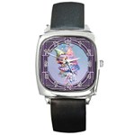 Christmas elf Square Metal Watch Front