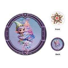 Christmas Elf Playing Cards Single Design (round)