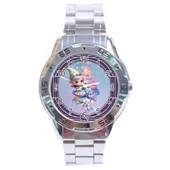 Christmas Elf Stainless Steel Analogue Watch by FantasyArt