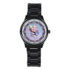 Christmas Elf Stainless Steel Round Watch by FantasyArt