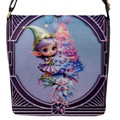 Christmas Elf Flap Closure Messenger Bag (s) by FantasyArt