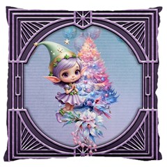 Christmas Elf Standard Premium Plush Fleece Cushion Case (one Side) by FantasyArt