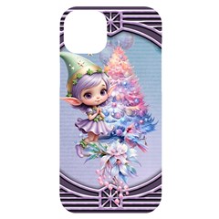 Christmas Elf Iphone 14 Plus Black Uv Print Case