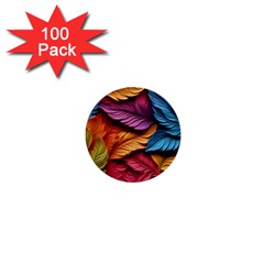 Autumn 1  Mini Buttons (100 Pack)  by zappwaits