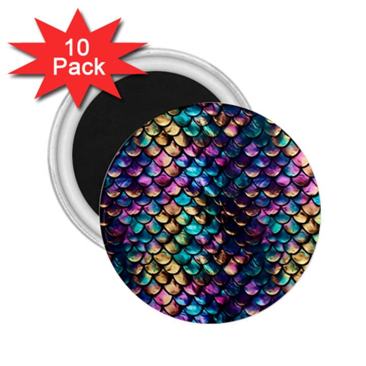 Rainbow Scales 2.25  Magnets (10 pack) 