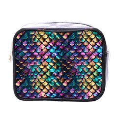 Rainbow Scales Mini Toiletries Bag (One Side)