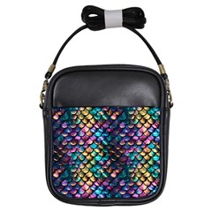 Rainbow Scales Girls Sling Bag