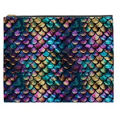 Rainbow Scales Cosmetic Bag (xxxl) by zappwaits