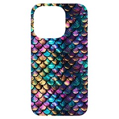 Rainbow Scales Iphone 14 Pro Black Uv Print Case