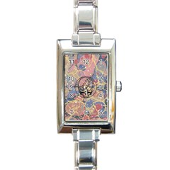 Grateful Dead Artsy Rectangle Italian Charm Watch by Bedest