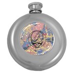 Grateful Dead Artsy Round Hip Flask (5 oz) Front