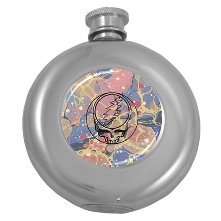 Grateful Dead Artsy Round Hip Flask (5 oz)