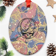 Grateful Dead Artsy Oval Ornament (two Sides)