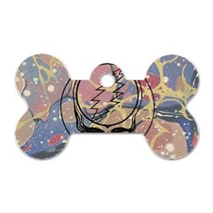 Grateful Dead Artsy Dog Tag Bone (one Side) by Bedest