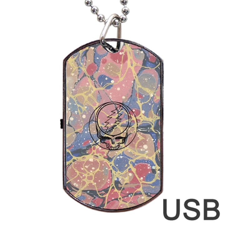 Grateful Dead Artsy Dog Tag USB Flash (One Side)