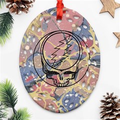 Grateful Dead Artsy Ornament (oval Filigree)