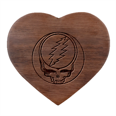 Grateful Dead Artsy Heart Wood Jewelry Box by Bedest