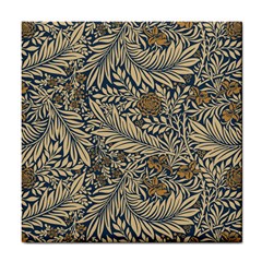 Brown Vintage Background Vintage Floral Pattern Tile Coaster by Ndabl3x