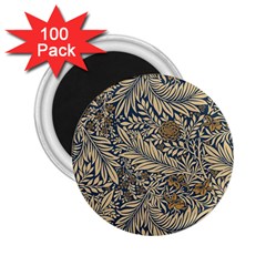 Brown Vintage Background Vintage Floral Pattern 2 25  Magnets (100 Pack)  by Ndabl3x