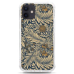 Brown Vintage Background Vintage Floral Pattern Iphone 12 Mini Tpu Uv Print Case	 by Ndabl3x