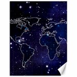 Blue World Map Starry Night Sky World Map Concept Art Canvas 18  x 24  17.8 x23.08  Canvas - 1