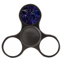 Blue World Map Starry Night Sky World Map Concept Art Finger Spinner by Loisa77