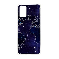 Blue World Map Starry Night Sky World Map Concept Art Samsung Galaxy S20 Plus 6 7 Inch Tpu Uv Case by Loisa77