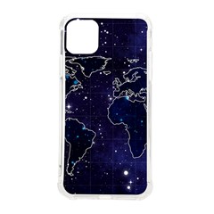 Blue World Map Starry Night Sky World Map Concept Art Iphone 11 Pro Max 6 5 Inch Tpu Uv Print Case by Loisa77