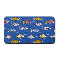 Sea Fish Blue Submarine Animals Medium Bar Mat by Loisa77