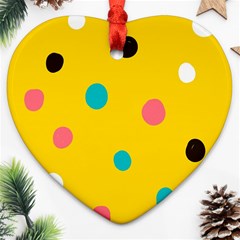 Moles Points Background Pattern Ornament (heart)