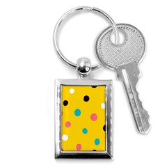 Moles Points Background Pattern Key Chain (rectangle) by Loisa77