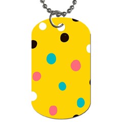 Moles Points Background Pattern Dog Tag (one Side) by Loisa77