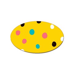 Moles Points Background Pattern Sticker Oval (100 Pack) by Loisa77