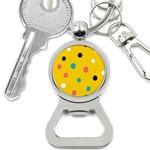 Moles Points Background Pattern Bottle Opener Key Chain Front