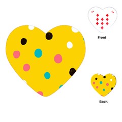 Moles Points Background Pattern Playing Cards Single Design (heart)