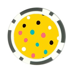 Moles Points Background Pattern Poker Chip Card Guard by Loisa77