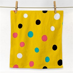 Moles Points Background Pattern Face Towel by Loisa77