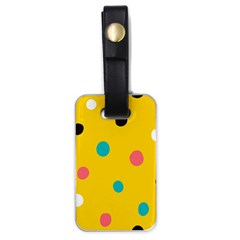 Moles Points Background Pattern Luggage Tag (one Side) by Loisa77