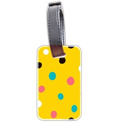 Moles Points Background Pattern Luggage Tag (two Sides) by Loisa77