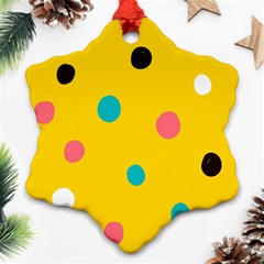 Moles Points Background Pattern Ornament (snowflake)