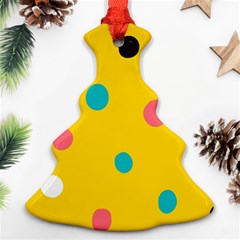 Moles Points Background Pattern Ornament (christmas Tree) 